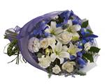 - Capture the magic of twilight with this enchanting array of luxurious lilies, roses and iris.