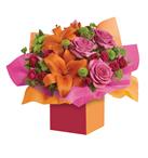 - Want to make someones birthday really rosy? This is the perfect arrangement. Colourful roses, fun flowers all wrapped up in a