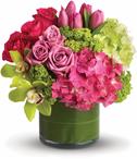 - Upscale and uptown. This fantastic arrangement is a beauty and a half to behold. Overflowing with gorgeous blossoms and delive