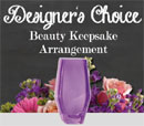 Our florist will design a stunning arrangement in our exclusive Beauty Keepsake vase - AU/NZ