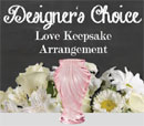Our florist will design a stunning arrangement in our exclusive Love Keepsake vase - AU/NZ