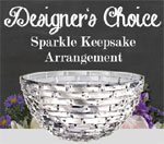 Our florist will design a stunning arrangement in our exclusive Sparkle Keepsake vase - AU/NZ