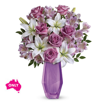 Its a Beautiful way to Celebrate. She will be thrilled by this dramatic arrangement