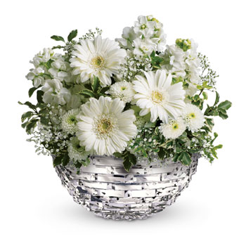 You couldnt wish for a prettier or more dazzling arrangement of wonderful white blossoms, presented in sweet Sparkle keepsake v