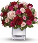 Their heart will break into song when this romantic cube of ravishing roses arrive