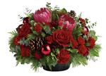 - All will be bright this season when you send this joyful rose and native Christmas arrangement. This gorgeous arrangement, wil