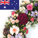 Send a funeral wreath to Australia